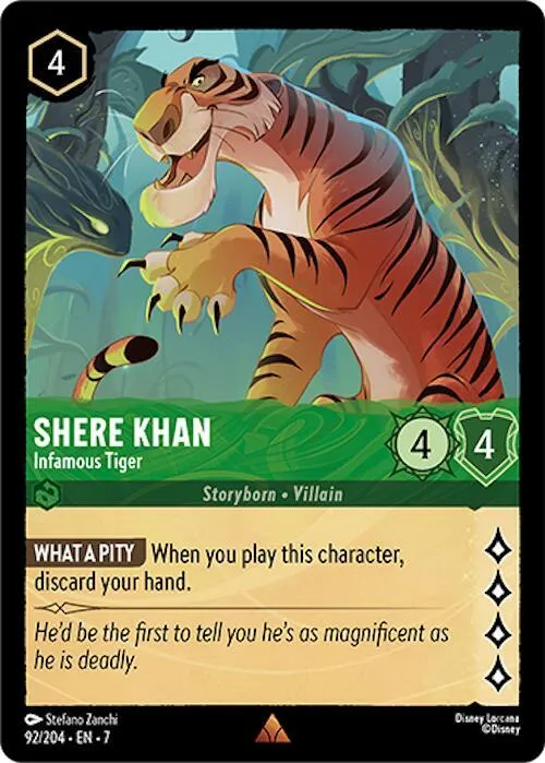 Shere Khan - Infamous Tiger - Cold Foil