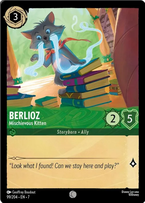 Berlioz - Mischievous Kitten - Cold Foil