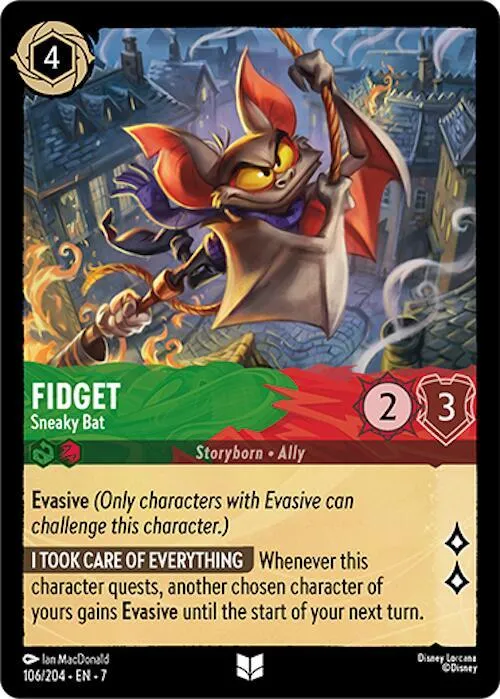 Fidget - Sneaky Bat - Cold Foil