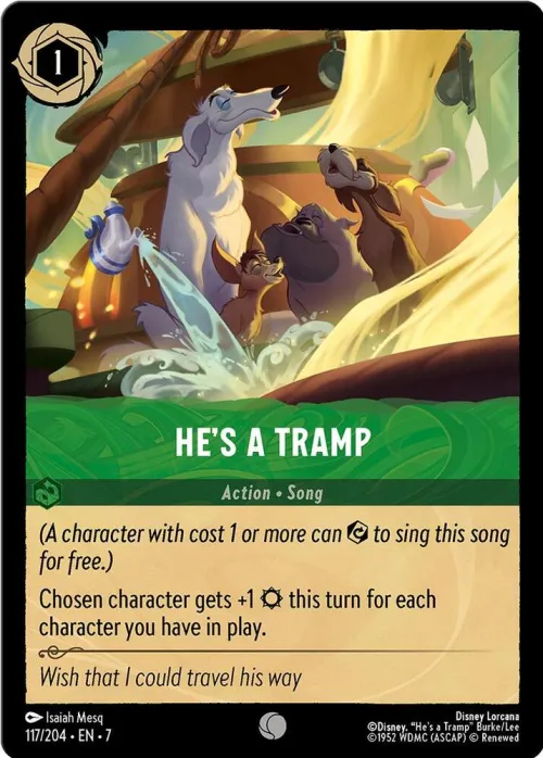 He's a Tramp - Cold Foil