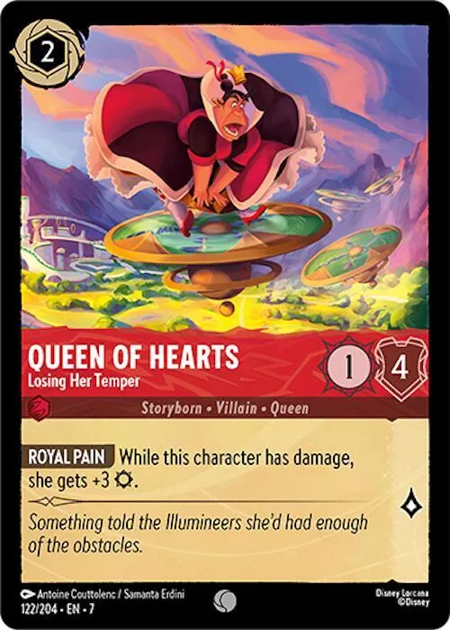 Queen of Hearts - Losing Her Temper - Cold Foil