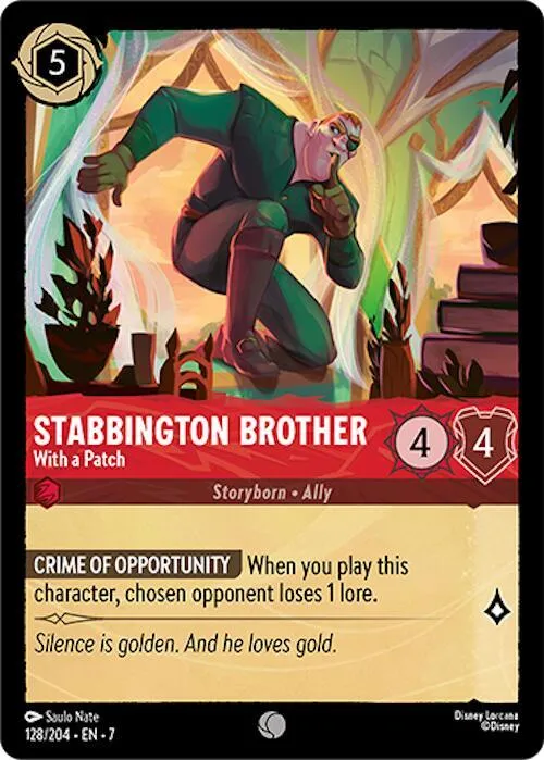 Stabbington Brother - With a Patch - Cold Foil