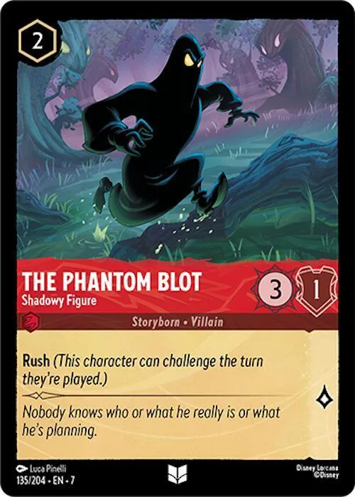 The Phantom Blot - Shadowy Figure - Cold Foil