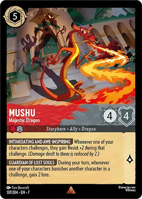 Mushu - Majestic Dragon - Cold Foil