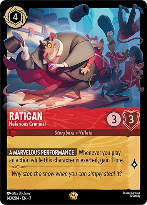 Ratigan - Nefarious Criminal - Cold Foil