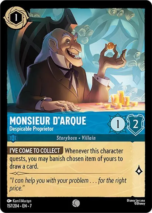 Monsieur D'Arque - Despicable Proprietor - Cold Foil