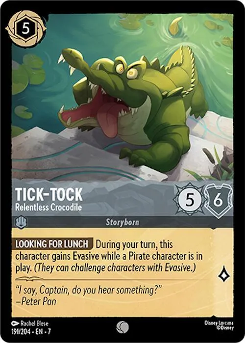 Tick-Tock - Relentless Crocodile - Cold Foil