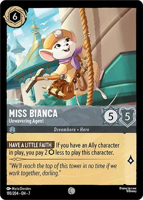 Miss Bianca - Unwavering Agent - Cold Foil