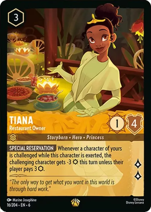 Tiana - Restaurant Owner - Cold Foil