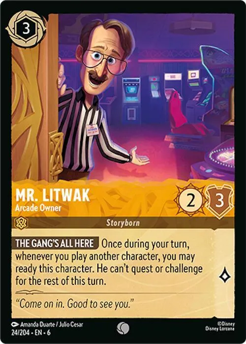 Mr. Litwak - Arcade Owner - Cold Foil