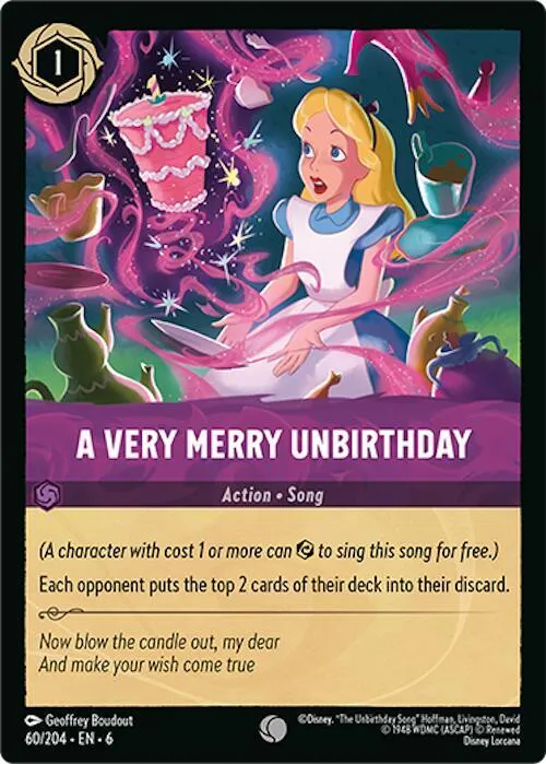 A Very Merry Unbirthday - Cold Foil