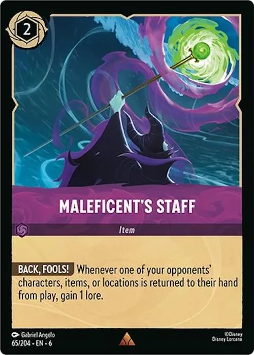 Maleficent's Staff - Cold Foil