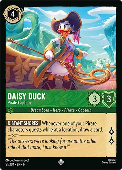 Daisy Duck - Pirate Captain - Cold Foil