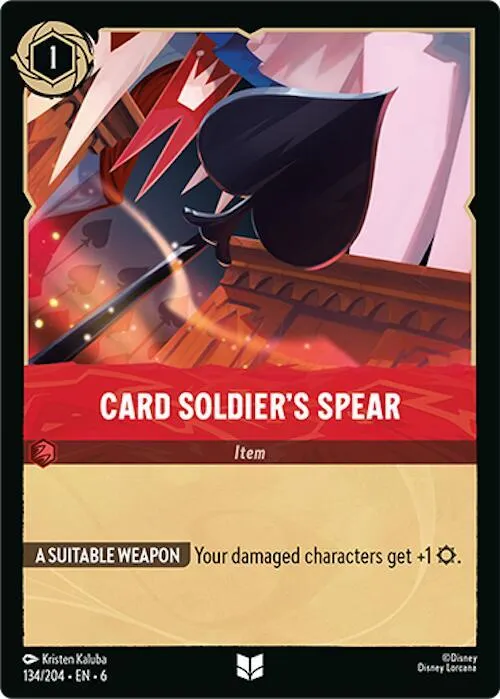 Card Soldier's Spear - Cold Foil