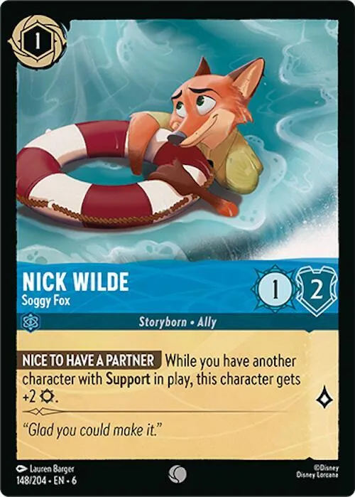 Nick Wilde - Soggy Fox - Cold Foil