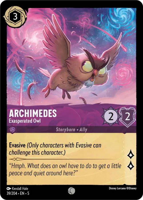 Archimedes - Exasperated Owl - Cold Foil