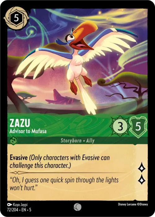 Zazu - Advisor to Mufasa - Cold Foil