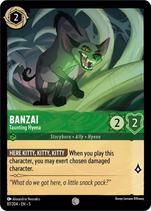 Banzai - Taunting Hyena - Cold Foil