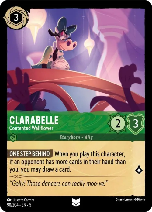 Clarabelle - Contented Wallflower - Cold Foil