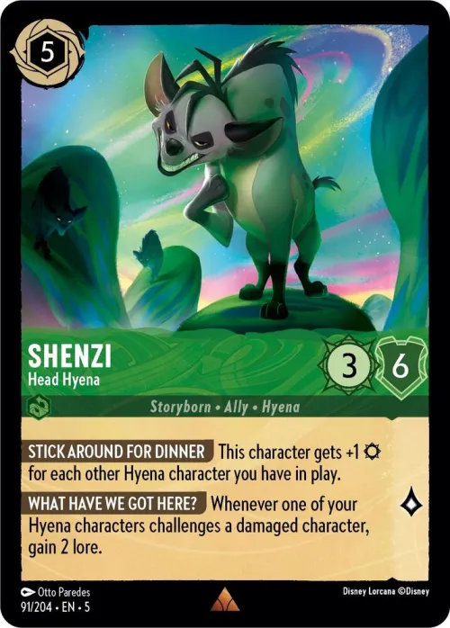 Shenzi - Head Hyena - Cold Foil