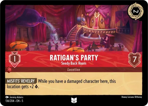 Ratigan's Party - Seedy Back Room - Cold Foil