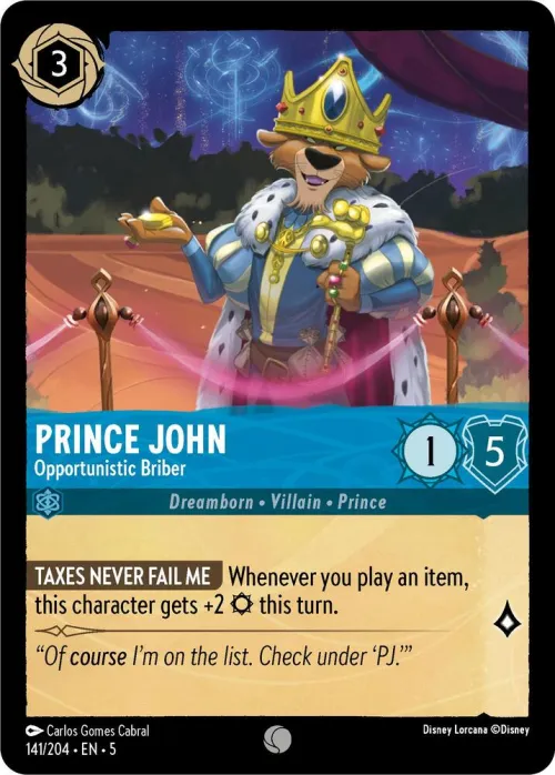 Prince John - Opportunistic Briber - Cold Foil