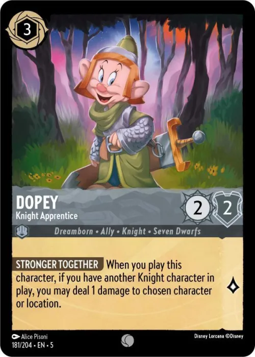 Dopey - Knight Apprentice - Cold Foil