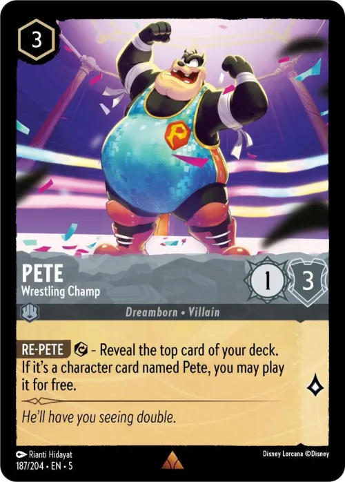 Pete - Wrestling Champ - Cold Foil