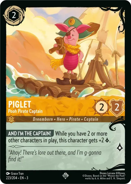 Piglet - Pooh Pirate Captain - 223 204 Piglet Pooh Pirate Cap