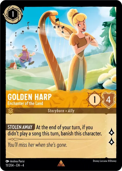 Golden Harp - Enchanter of the Land - Cold Foil