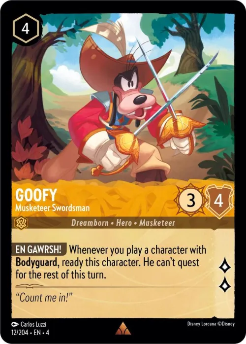 Goofy - Musketeer Swordsman - Cold Foil