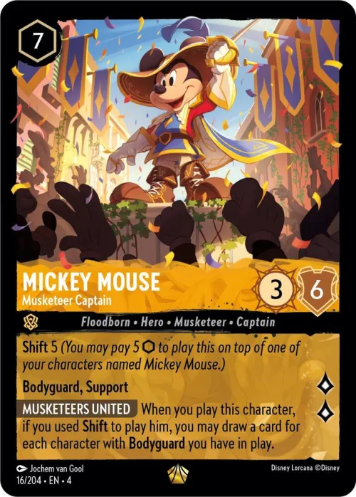 Mickey Mouse - Musketeer Captain - Cold Foil