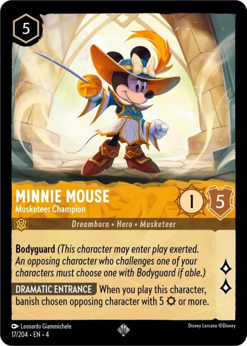 Minnie Mouse - Musketeer Champion - Cold Foil