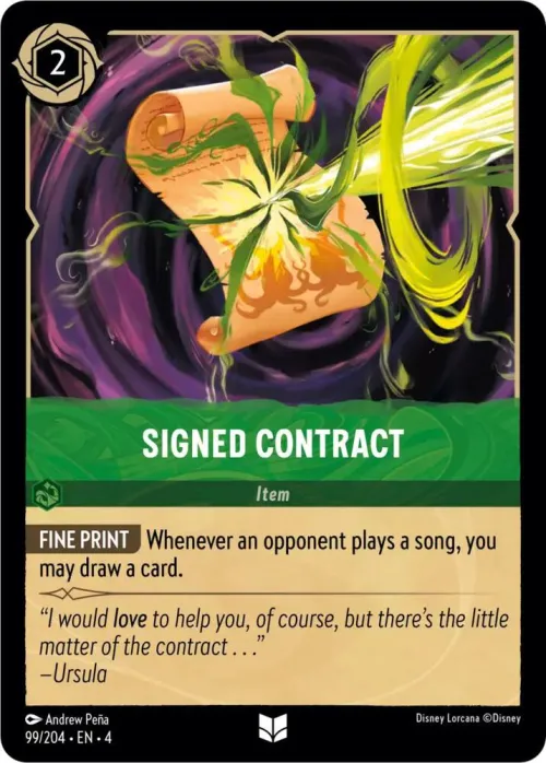 Signed Contract - Cold Foil