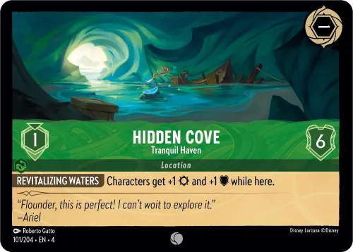 Hidden Cove - Tranquil Haven - Cold Foil