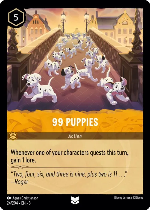 99 Puppies - Cold Foil