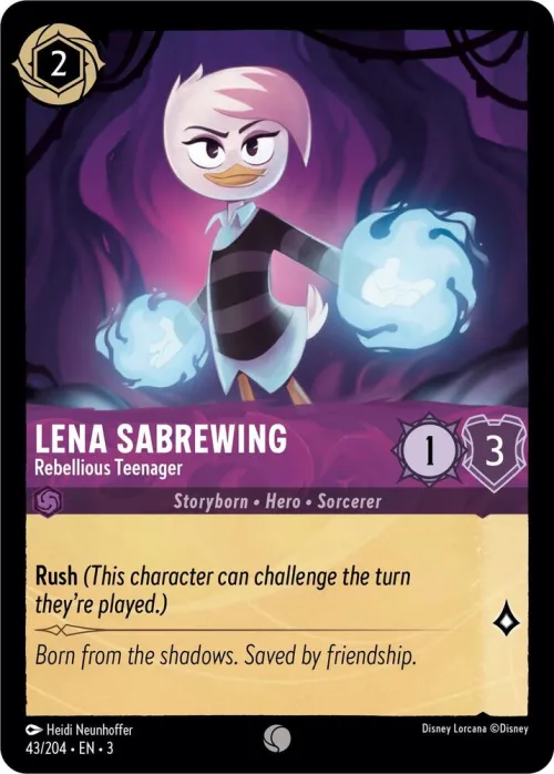 Lena Sabrewing - Rebellious Teenager - Cold Foil