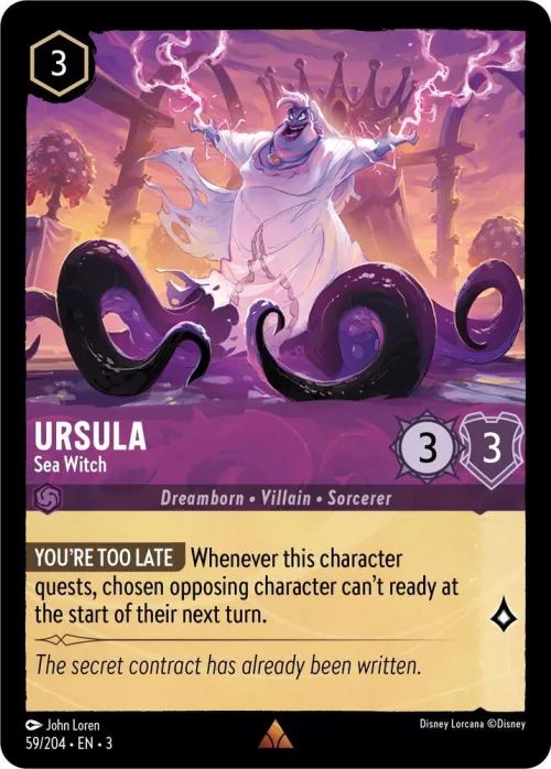 Ursula - Sea Witch - Cold Foil