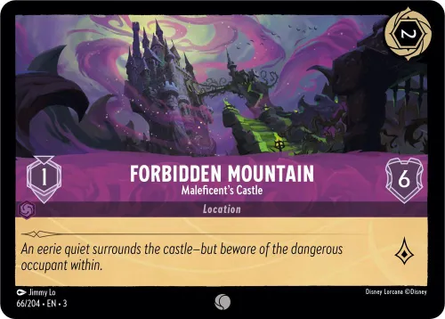 Forbidden Mountain - Maleficent's Castle - Cold Foil