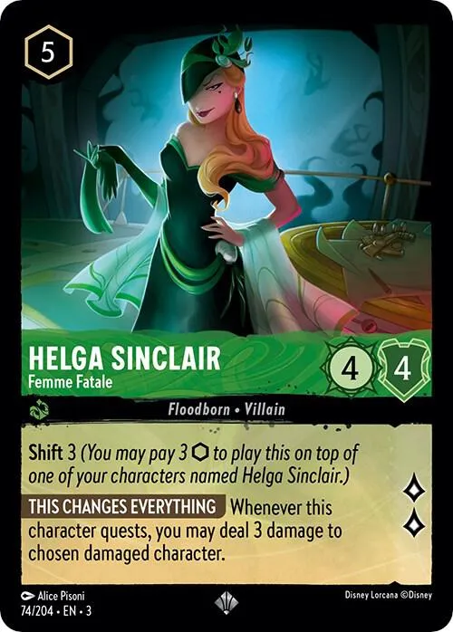 Helga Sinclair - Femme Fatale - Cold Foil