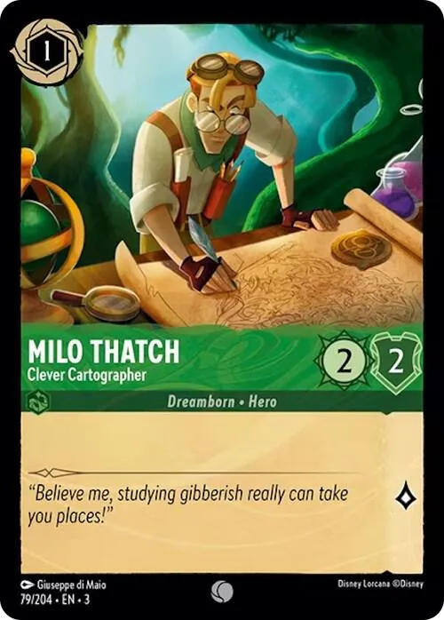 Milo Thatch - Clever Cartographer - Cold Foil