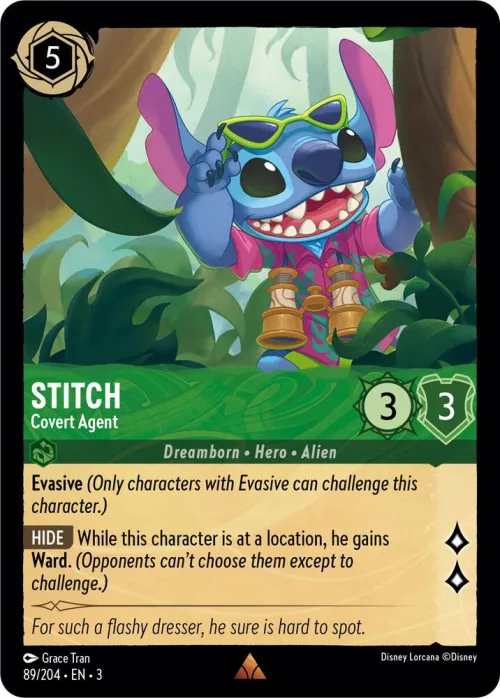 Stitch - Covert Agent - Cold Foil