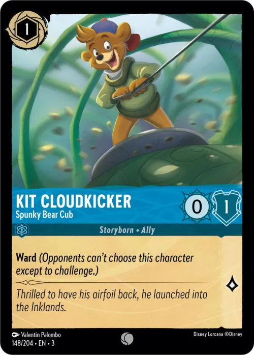 Kit Cloudkicker - Spunky Bear Cub - Cold Foil