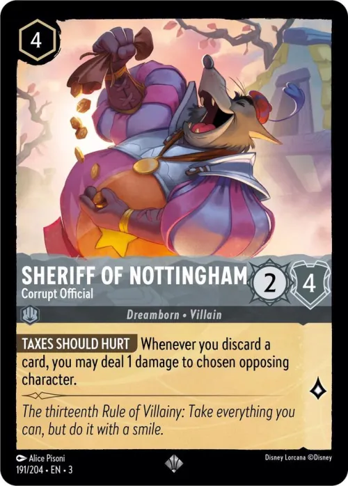 Sheriff of Nottingham - Corrupt Official - Cold Foil