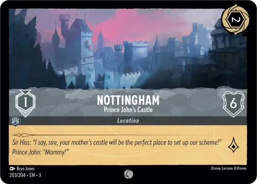 Nottingham - Prince John's Castle - Cold Foil