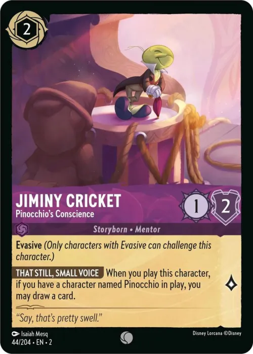 Jiminy Cricket - Pinocchio's Conscience - Cold Foil