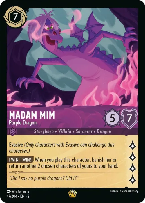 Madam Mim - Purple Dragon - Cold Foil