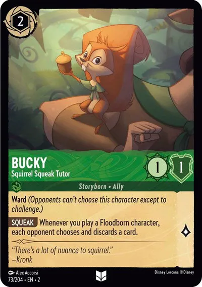 Bucky - Squirrel Squeak Tutor - Cold Foil