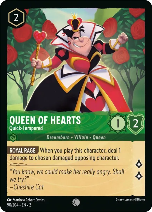 Queen of Hearts - Quick-Tempered - Cold Foil