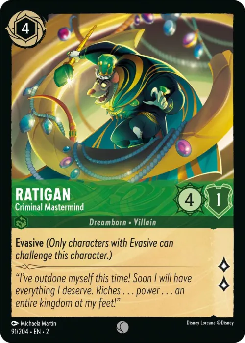 Ratigan - Criminal Mastermind - Cold Foil